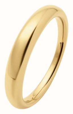 D.LOUISE Dome Gold Plated Ring Size 8 UK Q YBR-005-008
