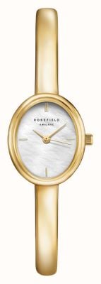 Rosefield Bangle S (19mm) Mother-of-Pearl Dial / Gold-Plated Stainless Steel Bangle STWGSG-ST04