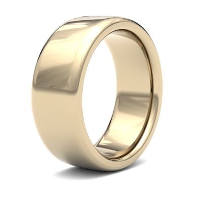 James Moore Wedding Ring  | 8mm | Heavy | Size Soft Court | AG_8LHS-9Y AG_8LHS-9Y