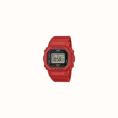 Casio G-SHOCK Nano DW-5600 Finger-Watch (20mm) Digital Dial / Red Bio-Based Resin Band DWN-5600-4ER