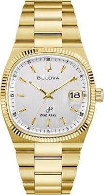 Bulova Super Seville Precisionist (38mm) Silver Dial / Gold PVD Stainless Steel Bracelet 97B223