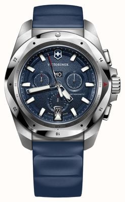 Victorinox I.N.O.X. Chrono (43mm) Blue Dial / Blue Rubber Strap 241984