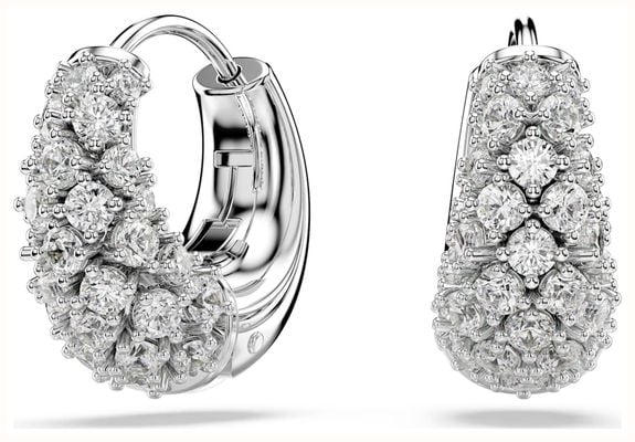 Swarovski Sublima Earrings, White, Rhodium Plated 5732282