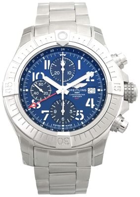 Pre-owned Breitling Avenger Chronograph GMT 45 Watch J3730