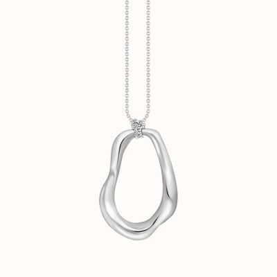 Thomas Sabo Silver Necklace With Pendant Natural Beauty KE2319-001-39-L70