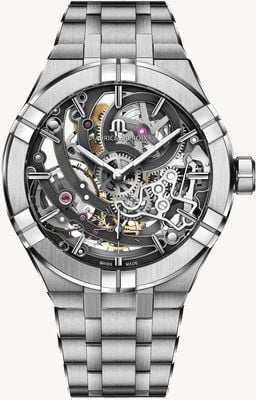 Maurice Lacroix Aikon Automatic Skeleton Manufacture (45mm) Skeleton Dial / Stainless Steel Watch AI6028-SS002-030-1