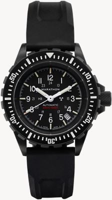 Marathon Anthracite GSAR Large Diver's Automatic (41mm) Black Dial / Black Silicone Strap WW194006BK-0030