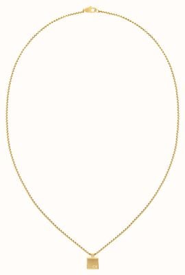 Calvin Klein Men's Minimalistic Squares Necklace Gold Tone Stainless Steel 35000487