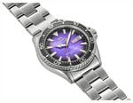 Orient Men's Automatic Dive-Style Watch Purple Gradient Sunburst Dial Black Unidirectional Rotating Bezel RA-AA0827V39B - alternate view 2