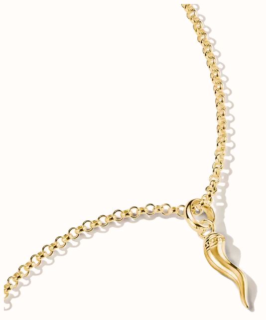 Thomas Sabo THOMAS SABO Charm Club Connect 18ct Yellow Gold-Plated Cornicello Charm CC1328-M01-39 - alternate view 2
