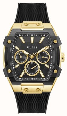 Guess PHOENIX Multifunction (44mm) Black Dial / Black Silicone Strap GW0956G2