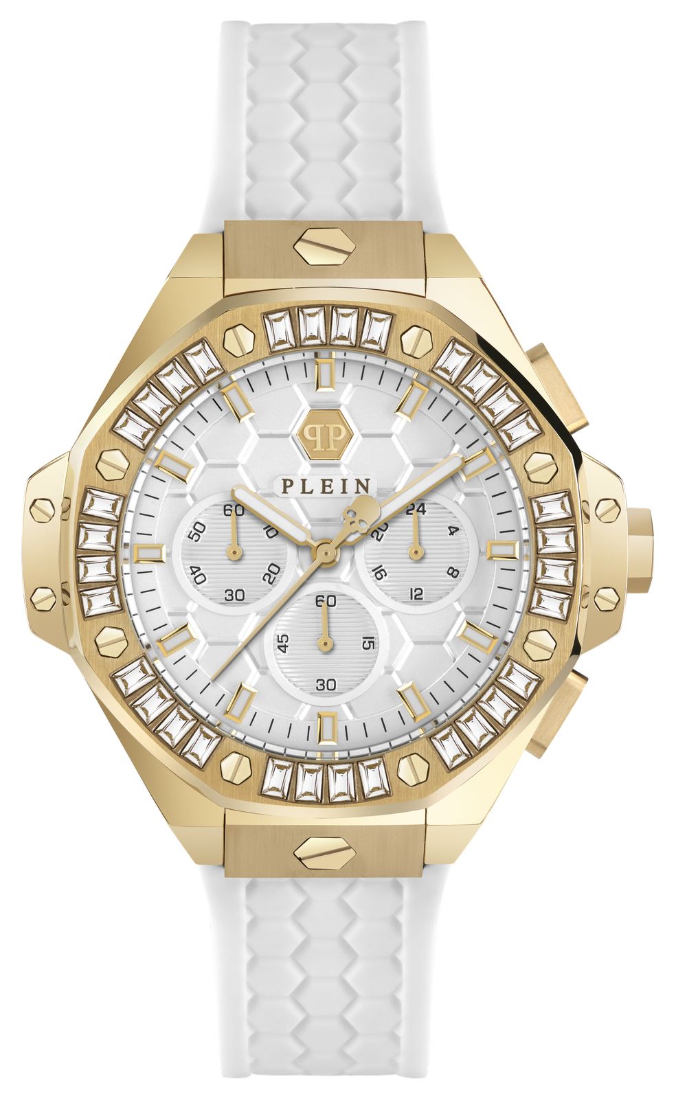 Philipp Plein PWPSA0624 PLEIN CHRONO ROYAL (42mm) White Dial Watch