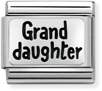 Nomination Classic Daughter Oxidised Sterling Silver & Steel Charm 330102/43