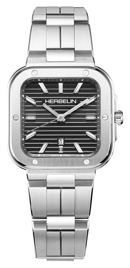 Herbelin 14546B14 Cap Camarat Square Quartz (35mm) Black Watch