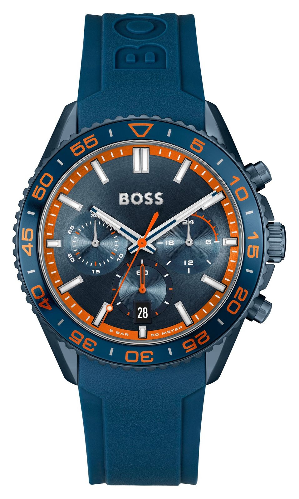 BOSS 1514142 Men's Runner (43mm) Blue Chronograph Dial / Watch
