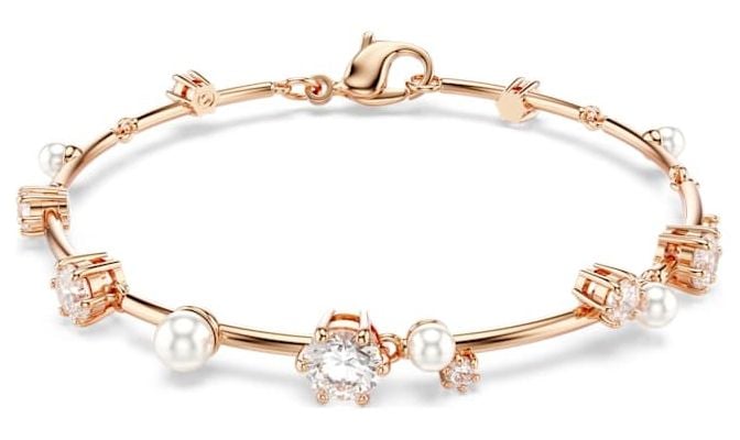 Swarovski 5729505 Constella Tennis Bracelet, Crystal Pearls Jewellery