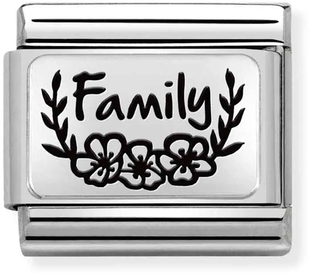 Nomination Classic Family Sterling Silver & Steel Charm 330111/33