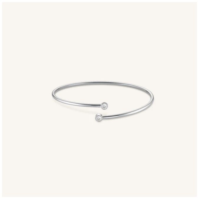 Rosefield Jewellery JBDCS-J1214 Double Crystal Silver