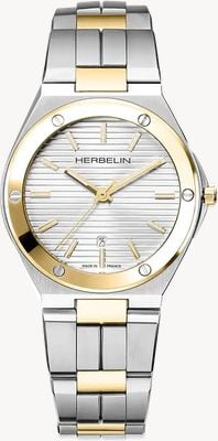 Herbelin Cap Camarat Quartz (33mm) Silver Dial / Two-Tone Stainless Steel Bracelet 14545BT11N