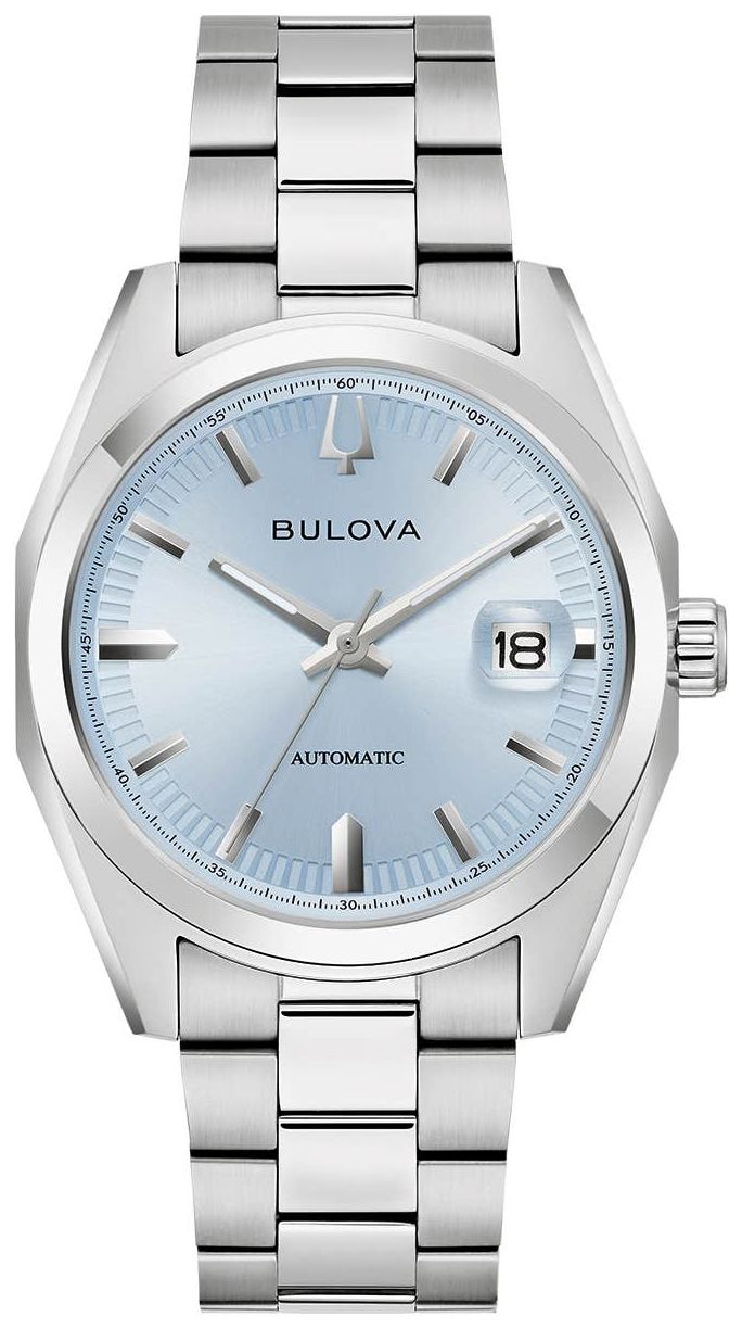 Bulova 96B469 Surveyor Automatic (39Mm) Light Blue Sunburst Watch
