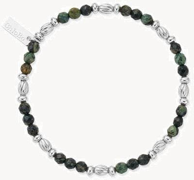 ChloBo MAN Kambaba Jasper Twisted Rice Bracelet - 925 Sterling Silver SBKJTOM