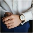 Orient Men's Automatic Gold Tone Stainless Steel Case Brown Leather Strap With Domed Mineral Crystal RA-AC0028S30B - alternate view 5