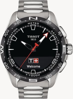 Tissot T-Touch Connect Solar Titanium (47.5mm) Black Dial / Titanium Bracelet T1214204405100