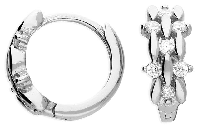 CME Leicester Limited H6084/S Sterling Silver CZ 3 Strand Jewellery