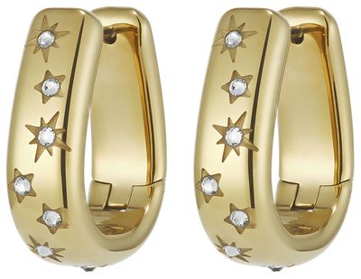 Olivia Burton Classic Celestial Crystal Gold Plated Hoop Earrings 24100644