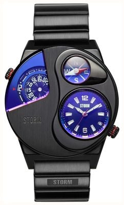 STORM Navitrek Slate Blue (45mm) Slate and Blue Dial / Black Stainless Steel Bracelet 47541/SL/B