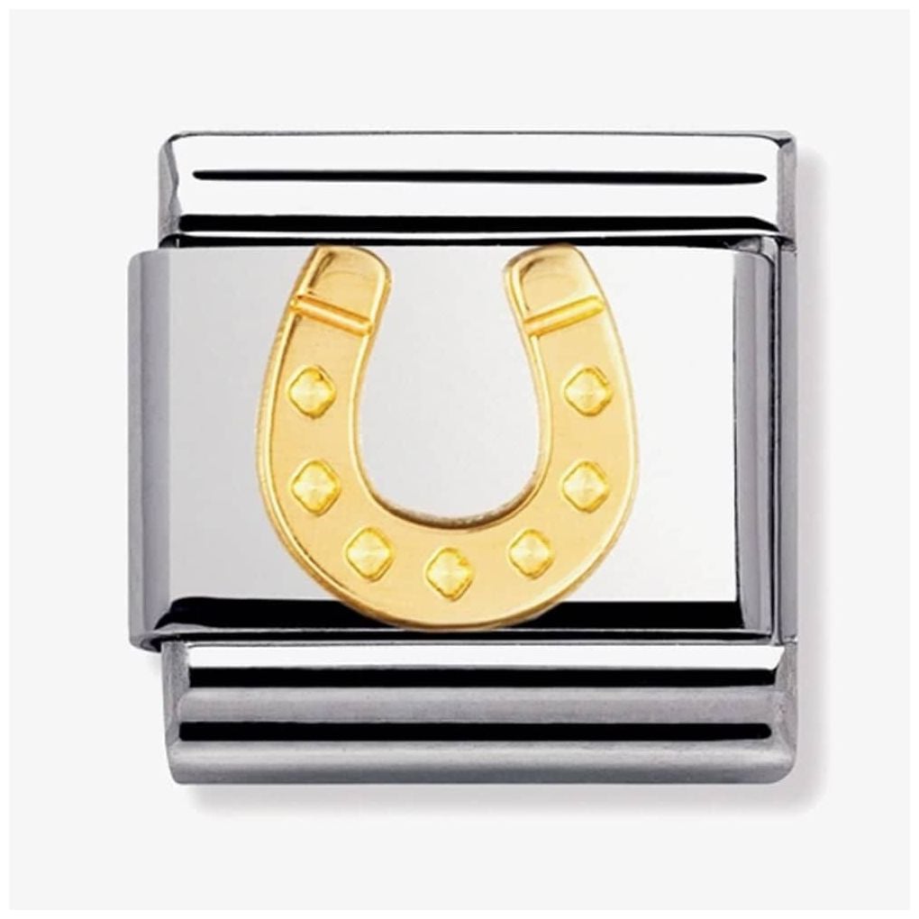Nomination 030115/11 CLASSIC Gold Good Luck Horseshoe Charm Jewellery