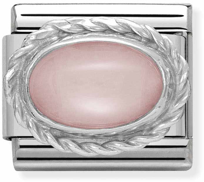 Nomination Classic Pink Opal Sterling Silver & Steel Charm 330503/22