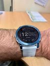 Customer picture of Garmin fenix 7X Sapphire Solar | Mineral Blue DLC Titanium | Whitestone Silicone Strap 010-02541-15