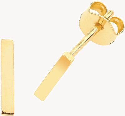 Treasure House 9ct Yellow Gold Bar Stud Earrings ES675
