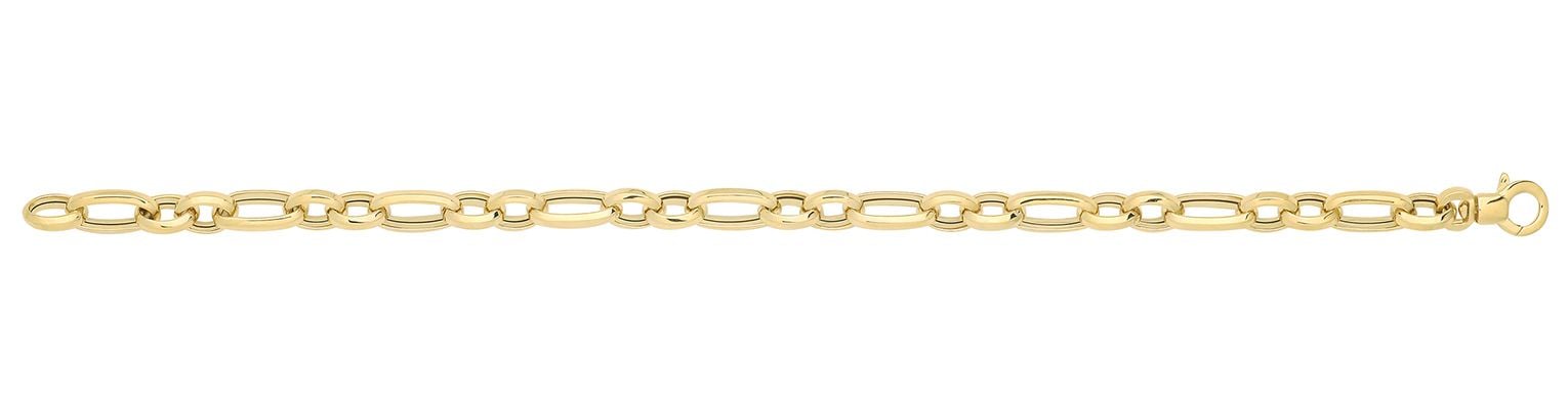 Treasure House BR687 9ct Yellow Gold Hollow Bracelet Jewellery