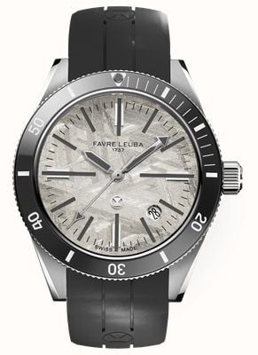 Favre Leuba Deep Raider Renaissance Automatic (40mm) Meteorite Dial / Black Rubber Strap 00.20308.101.52.301