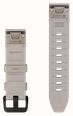 Garmin QuickFit Bands (20mm) Bone Grey Leather with Black Hardware - Strap Only 010-14506-20 - alternate view 2