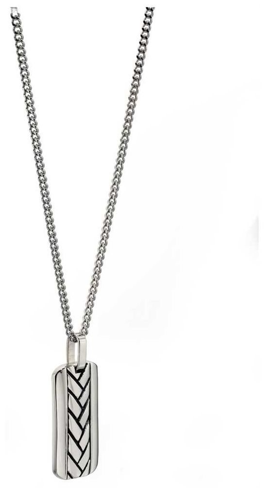 Fred Bennett N4002 Men’s Stainless Steel Plaited Dog Tag Jewellery