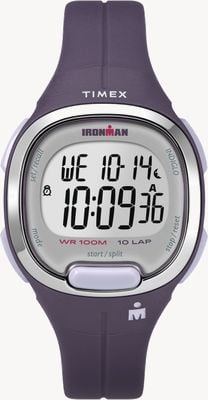 Timex IRONMAN Transit (33mm) Digital Display / Purple Rubber Strap Watch EX-DISPLAY TW5M19700 EX-DISPLAY