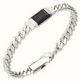 Guess Guess Jewellery Mens Supremo Tag Bracelet UMB06067STBKS