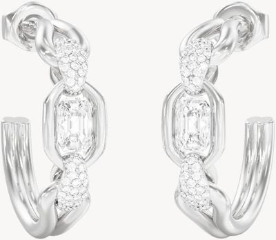 Guess Guess Jewellery Womens Gemstone Hoops UBE06387RH