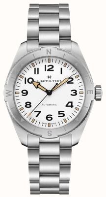 Hamilton Khaki Field Expedition Automatic (41mm) White Dial / Stainless Steel Bracelet H70315110