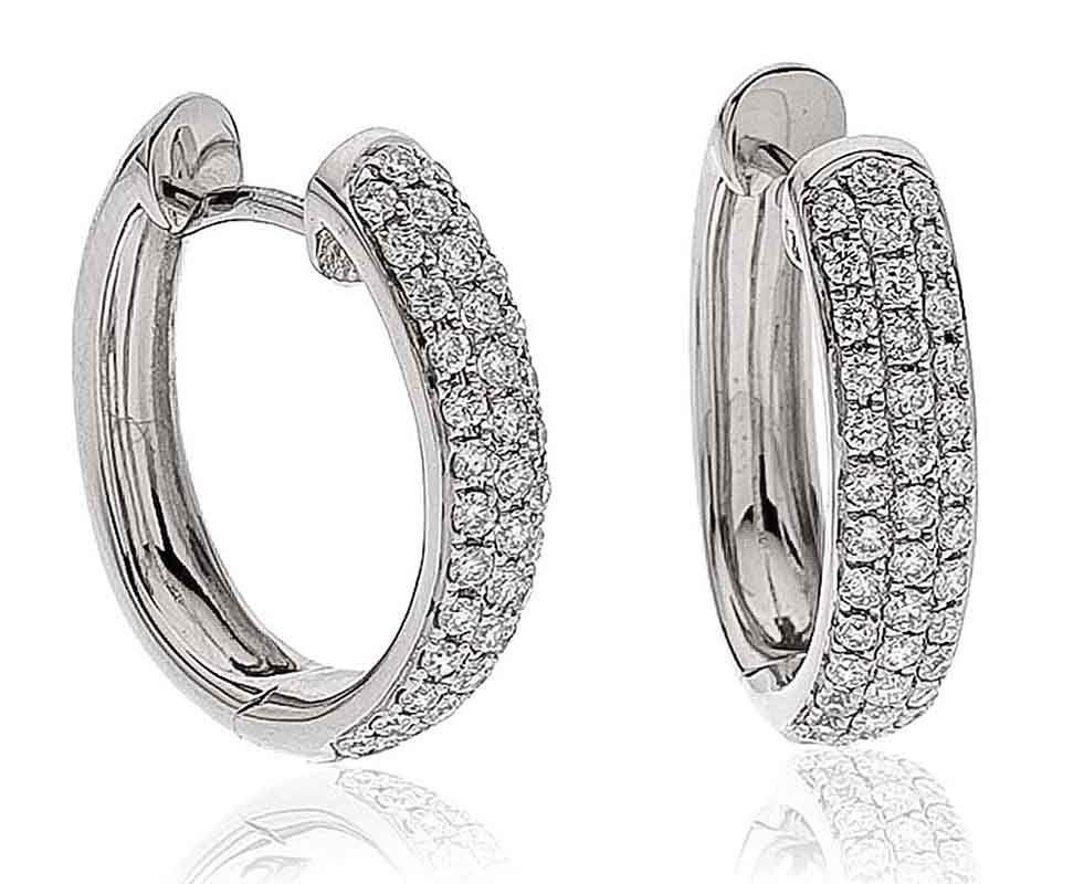 James Moore & Co XYE0021 0.70ct Natural Diamond 18ct White Jewellery