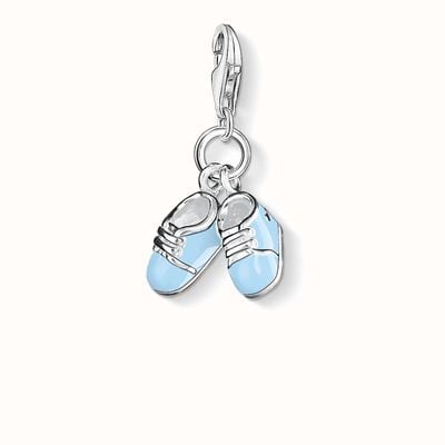 Thomas Sabo Bootee Charm Blue 925 Sterling Silver Cold Enamel 0822-007-1