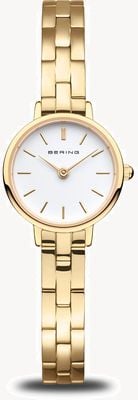 Bering Women's Classic (22mm) White Dial / Gold-Tone Stainless Steel Bracelet 11022-734