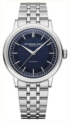 Raymond Weil Millesime Automatic (39.5mm) Blue Dial / Stainless Steel Bracelet 2925-ST-50001