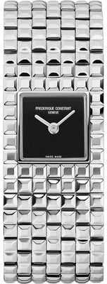 Frederique Constant Classics Manchette (25.7mm) Black Onyx Dial / Stainless Steel Bracelet FC-200ONB1MC6B