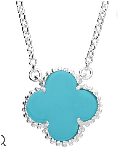 James Moore H6401/T Sterling Silver Turquoise Quatrefoil Jewellery