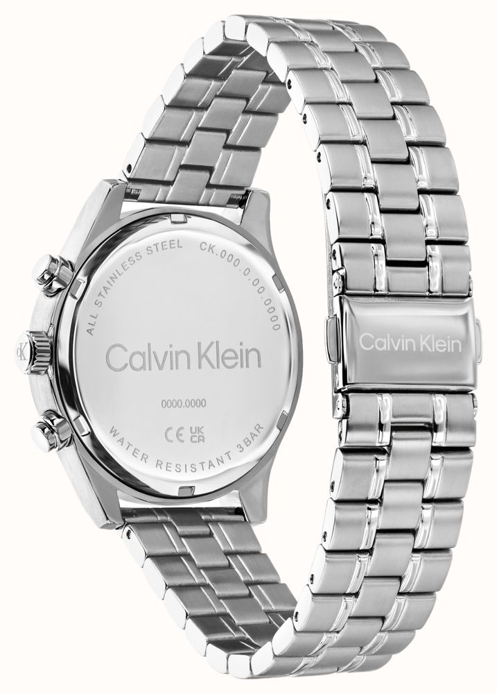 Calvin Klein Modern Vintage Multifunction Quartz (38mm) Black Dial / Stainless Steel Bracelet 25200594 - alternate view 3