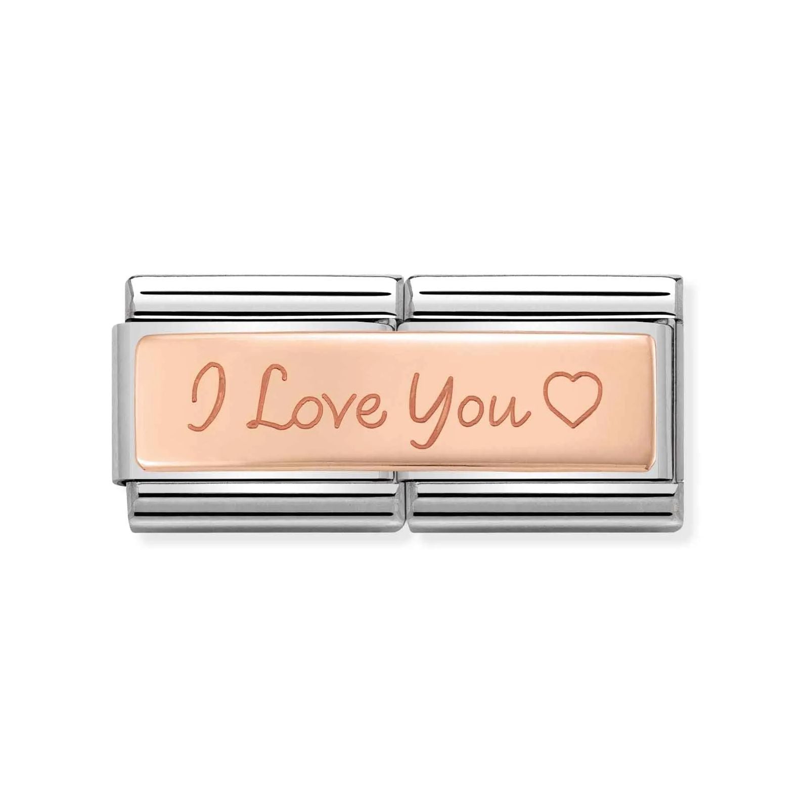 Nomination 430710/04 Classic I Love You 9ct Rose Gold & Jewellery